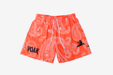 ORANGE PAISLEY SHORTS