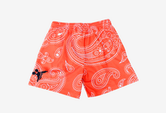 ORANGE PAISLEY SHORTS